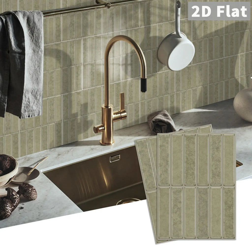 Peel-and-stick self-adhesive tile stickers Self-adhesive tile decals Kitchen and bathroom backsplash decoration Bedroom decor