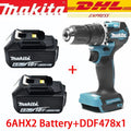 Makita 18V Battery DDF487 Brushless Electric Drill, Suitable for Five-rope Impact Drill of Decoration Team Uses Suitable