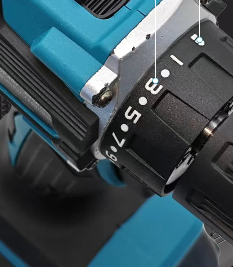 Mamidw 18V Brushless Cordless Drill, 2 Speed Adjustable Handheld Power Drill, Multi Torque Setting Electric Drill for Wood Metal Screwdriving & Drilling, Compatible with Makita 18V Battery PIN.