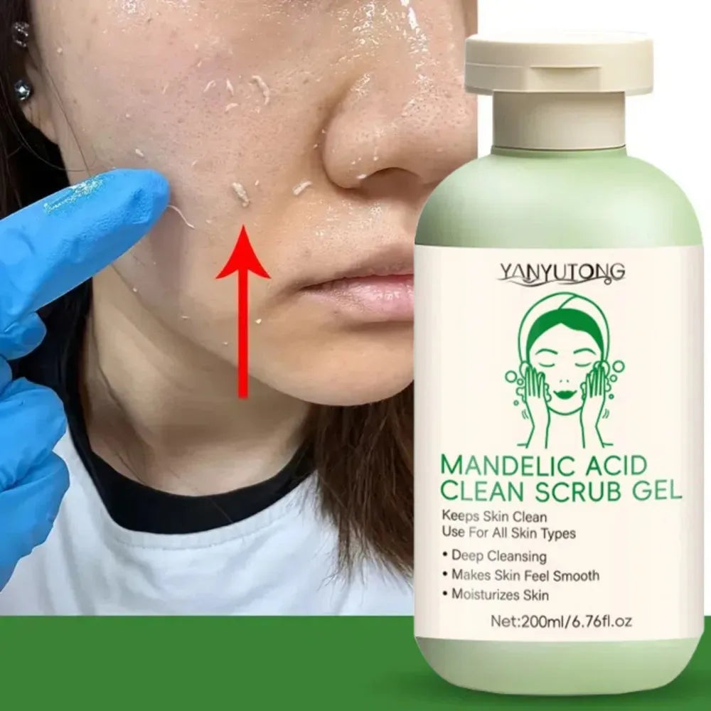 Exfoliating Facial Scrub | Aloe Vera Deep Pore Cleansing Gel Scrubs Treatments Tidesmit