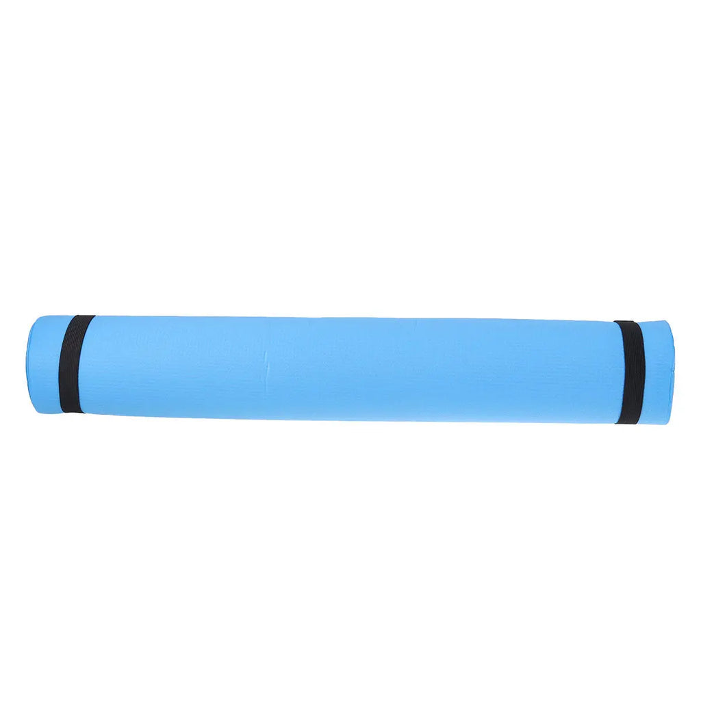 Anti-Slip Eva Yoga Mat Blue Portable Fitness Mat for Hot Yoga Pilates Aerobic Camping Exercise Stretching Routine Joint Support