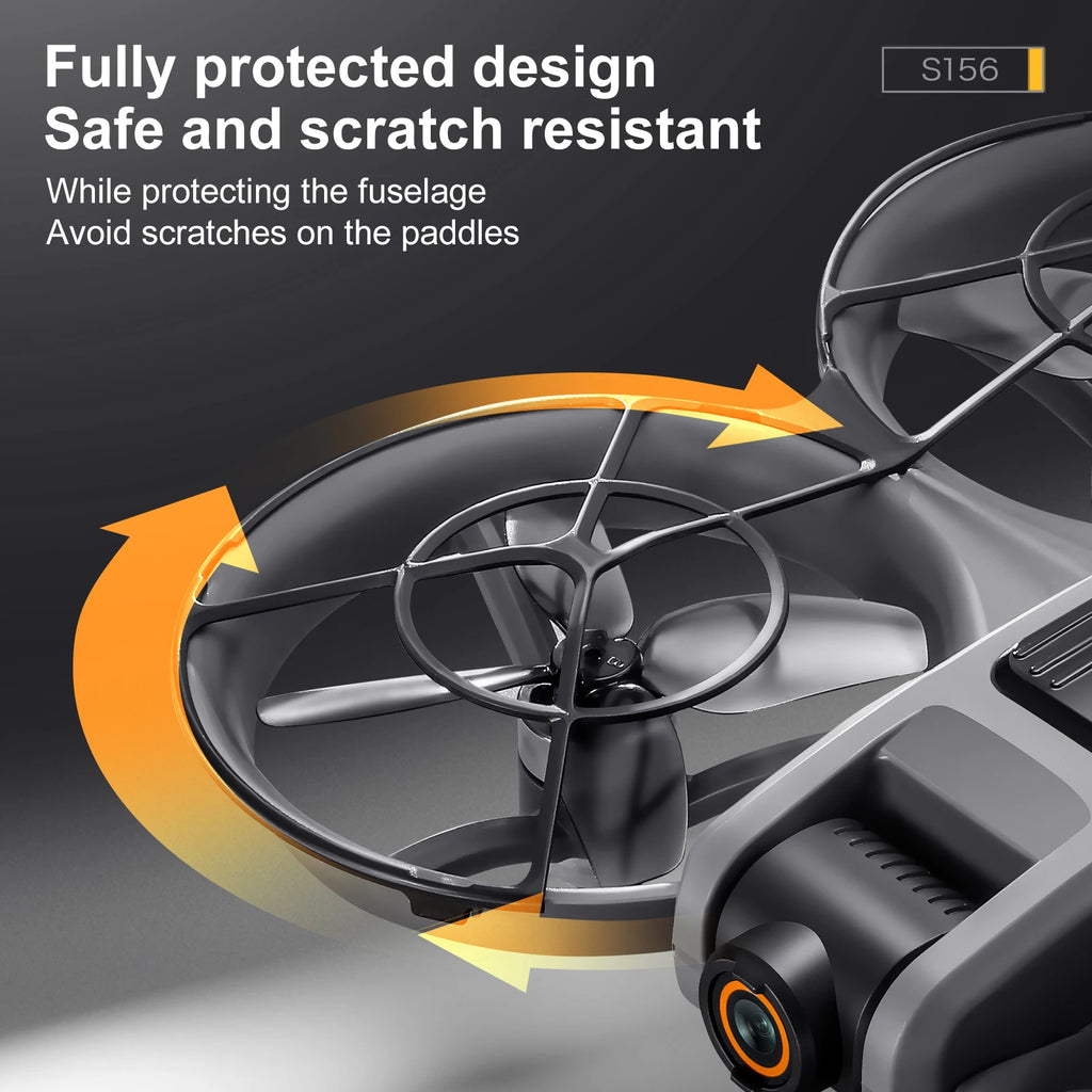 4K Camera Drone with Dual Lens and Brushless Motor - S156 Foldable Tidesmit