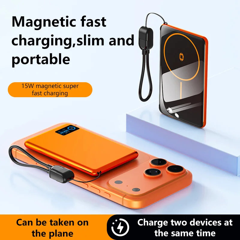 Magnetic Fast Charging Power Bank 50000mAh - Portable USB-C Battery Pack Tidesmit