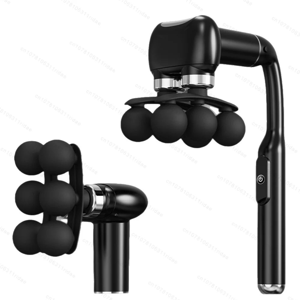 Fascia Gun 6-Head Percussive Therapy Deep Tissue Muscle Massager Fascia Gun Tidesmit
