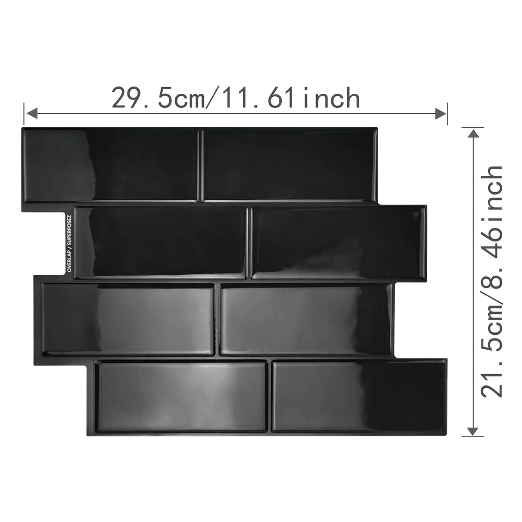 Backsplash Tile for Kitchen Peel and Stick, Self Adhesive Stick on Subway Tiles for Kitchen, Bathroom