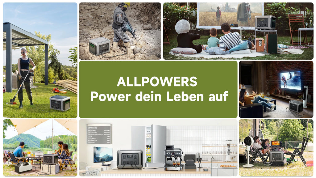 ALLPOWERS R2500 Portable Power Station 1920Wh Expandable to 20kWh LiFePO4 Battery 2500W solar Generator for Emergency Household