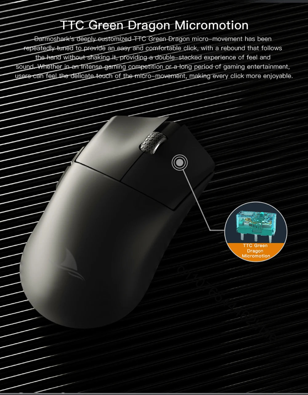 Darmoshark  M3 Pro /Max Wireless Gaming Mouse Bluetooth Tri-Mode PAW3395/3950 Nordic 52840 Game Macro Mouse For PC Laptop