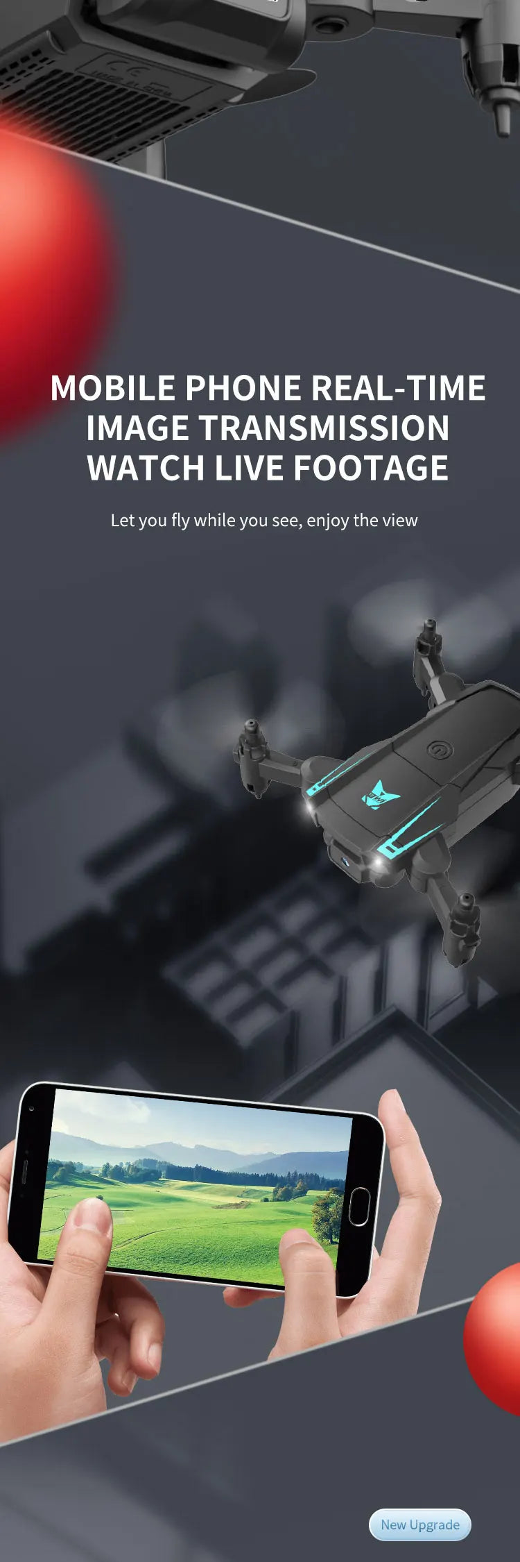 Mini 4K Camera Drone - Foldable WiFi FPV Quadcopter by Tidesmit Tidesmit