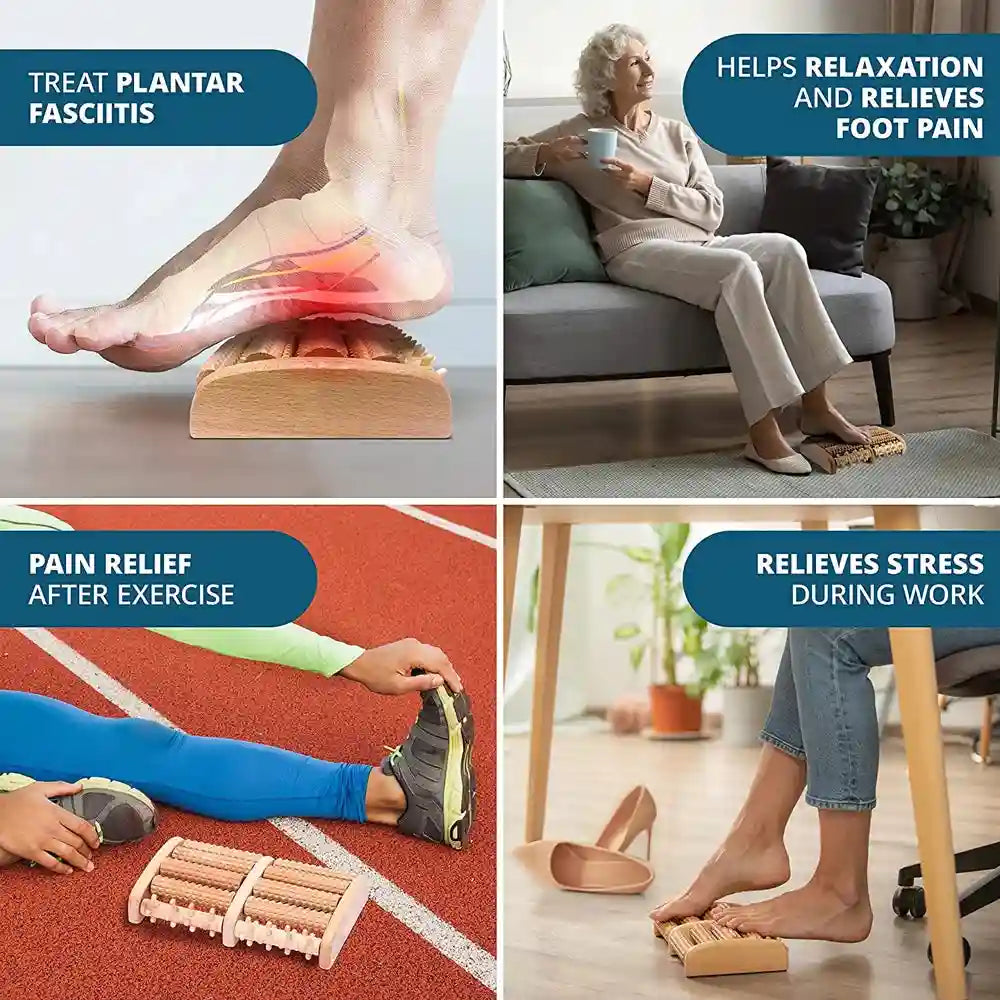 Foot Roller Massager for Plantar Fasciitis Pain Relief with Heat Therapy Massage Roller Tidesmit