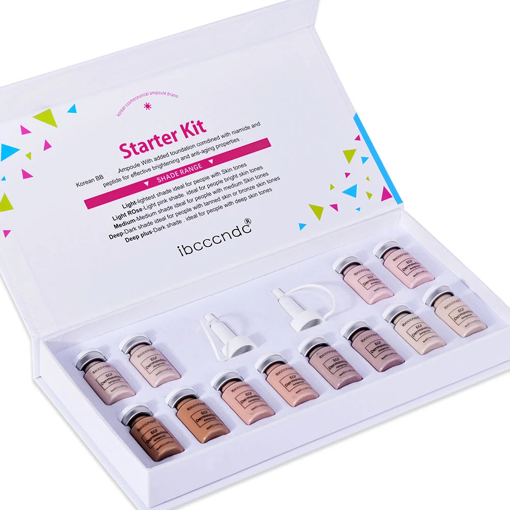 Tidesmit Korea BB Cream Glow starter kit with niacinamide and peptide serum for radiant face makeup detail view