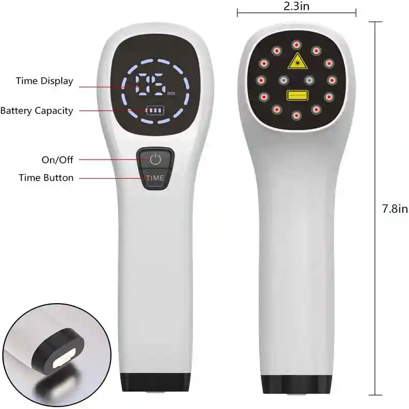 Laser Therapy Device for Pain Relief - 808nm LLLT Portable Wellness Tool Eye Massage Instrument Tidesmit