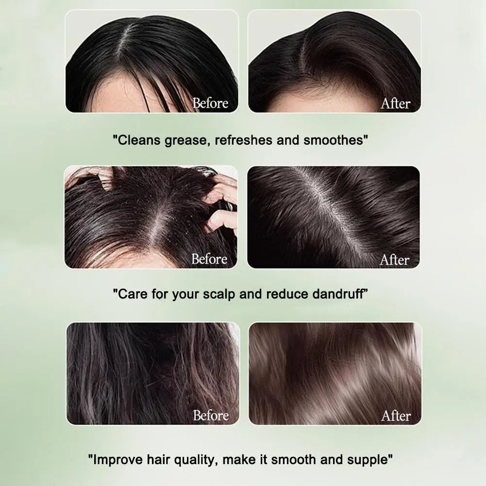 1-10PCS Triangle Shampoo Bar, Usman Grass Shampoo Bar,Nature Seven Green Soap Shampoo, Calming & Strengthens Hair for Women Men