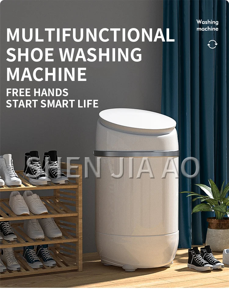 Tidesmit mini automatic shoe washing machine for sneakers and slippers featuring compact design and drying function