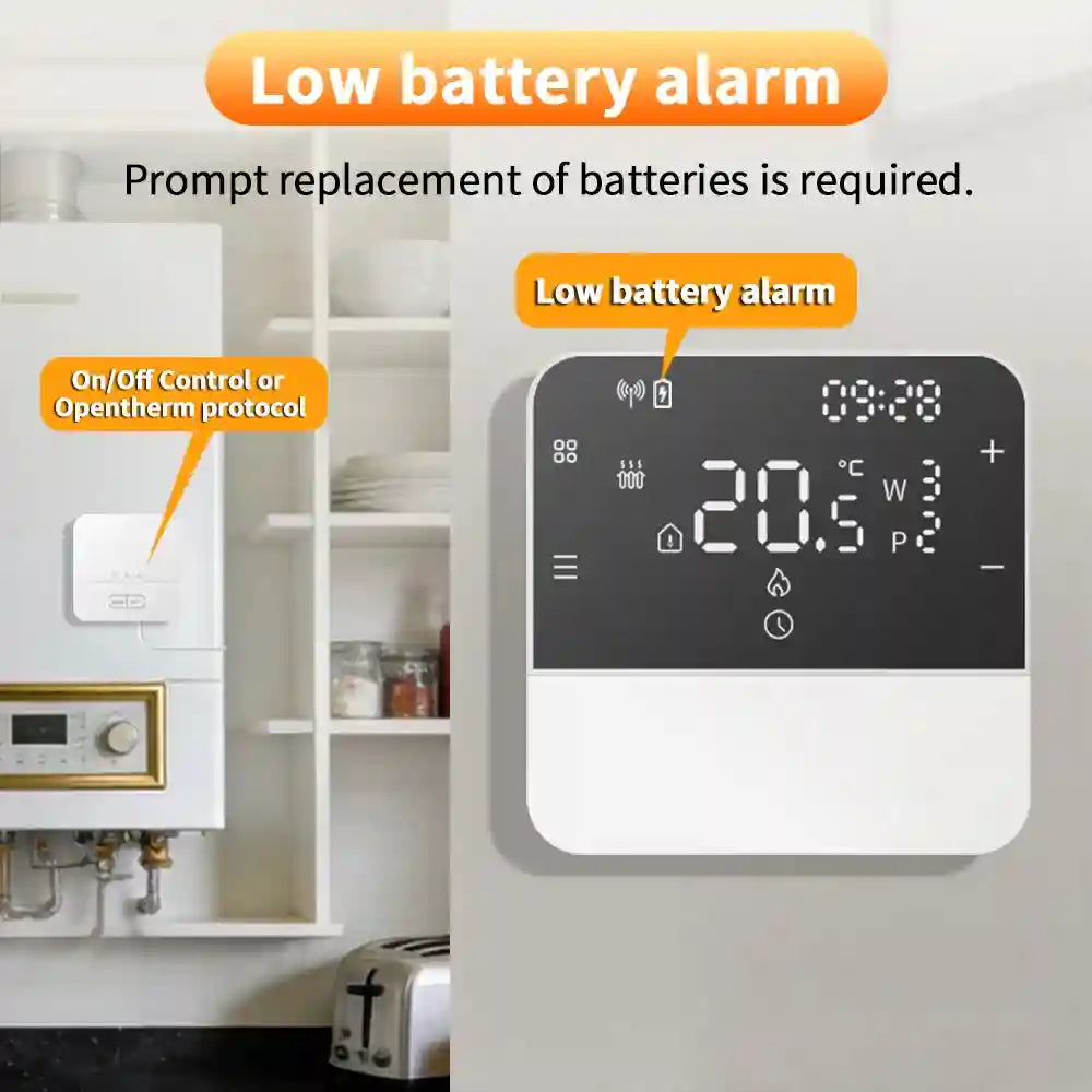 Wireless OpenTherm Smart Thermostat - App-Controlled Room Controller Tidesmit