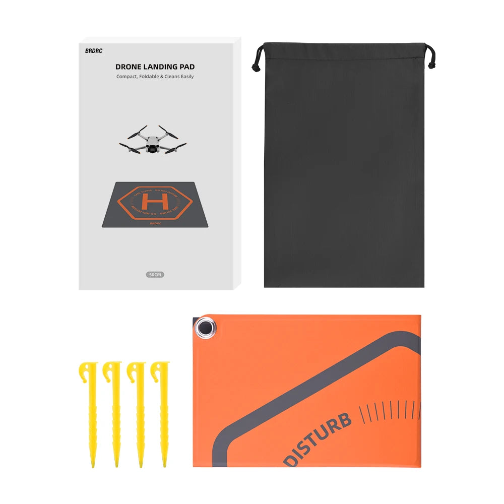 Foldable Drone Landing Pad for DJI - Waterproof 65cm Mat 50CM Tidesmit