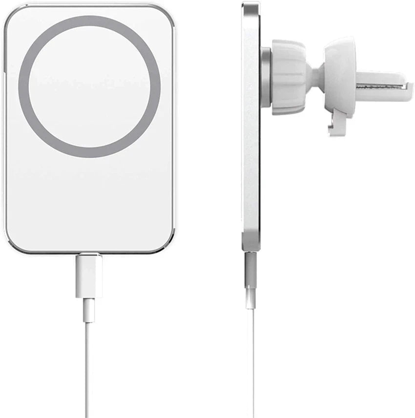 Wireless Car Phone Charger - Magnetic Qi Certified Fast Charging Mount Tidesmit