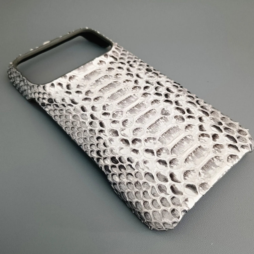 Python Leather iPhone Case: Genuine Snakeskin Slim Fit Protection Tidesmit