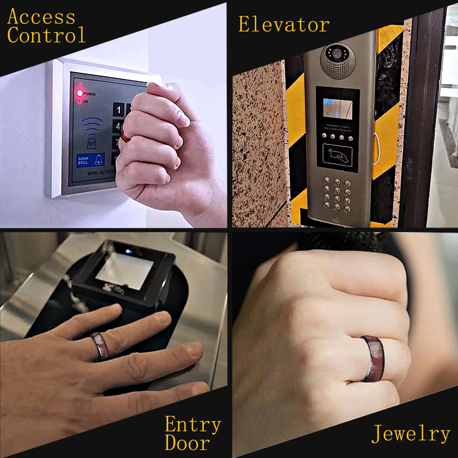 RFID Smart Ring 125kHz Rewritable Ceramic Access Control - Tidesmit Tidesmit