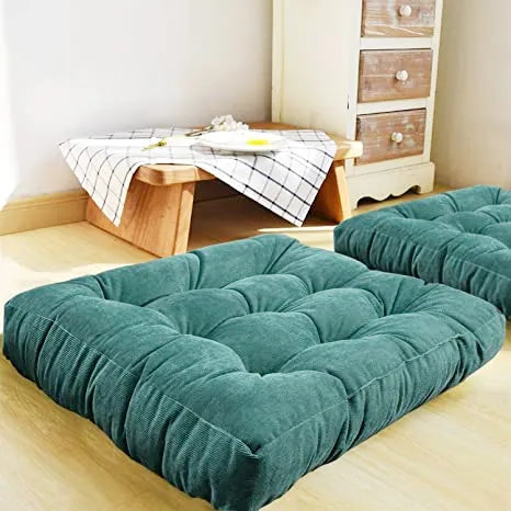 Big Square Corduroy Floor Seat Cushion Chair Cushions Tatami Meditation Yoga Thickened Windows Pad for Adults Seating Pillow