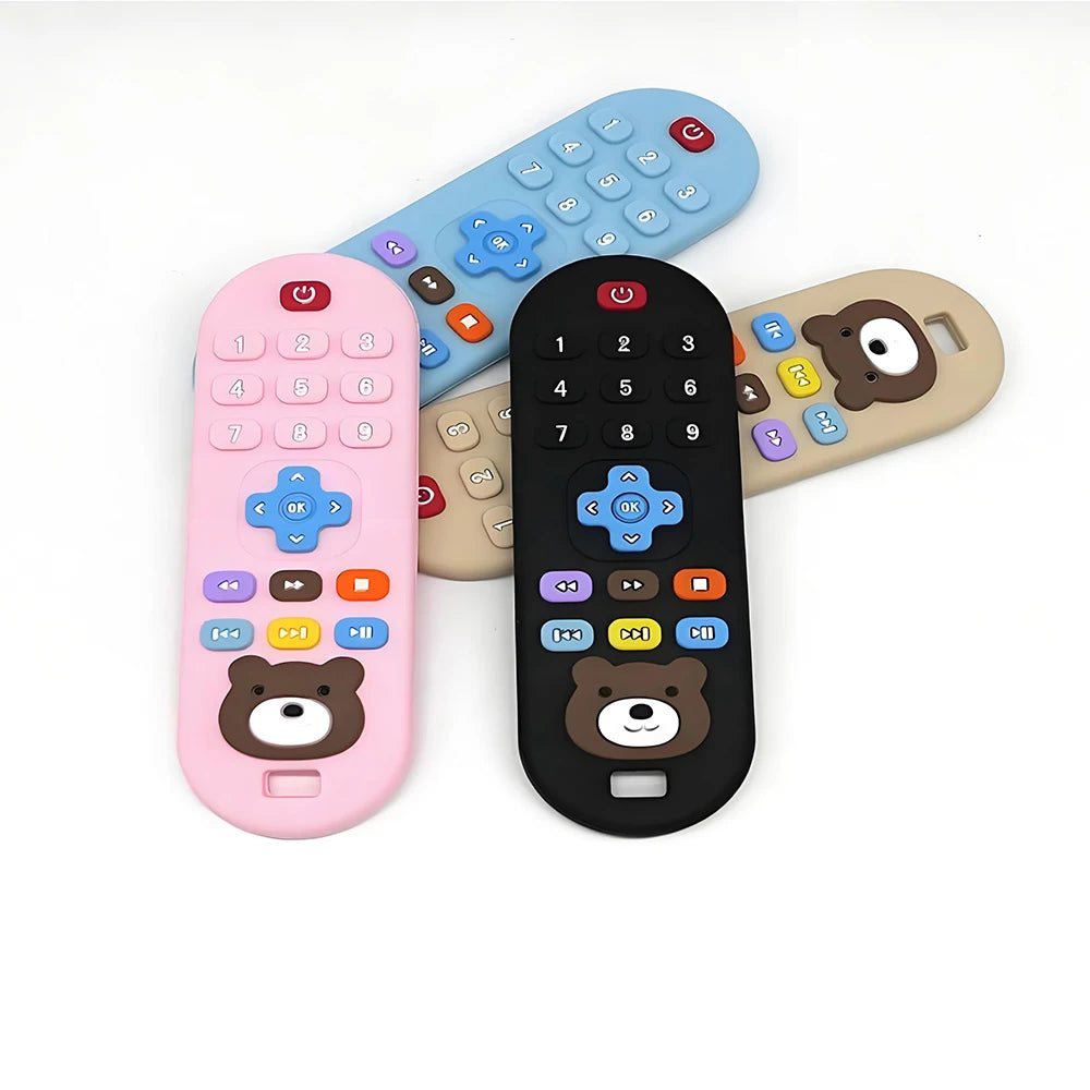 1/3pcs Teether Toys Remote Control Baby Teeth Use for Boys and Girls Holiday Gift Remote Control Shape Silicone Teething Toy