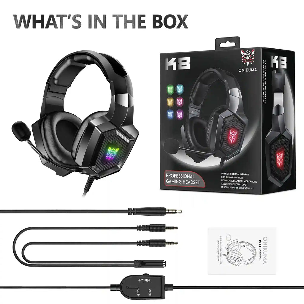Tidesmit Gaming Headphones with RGB Mic & Surround Sound (PC) Tidesmit