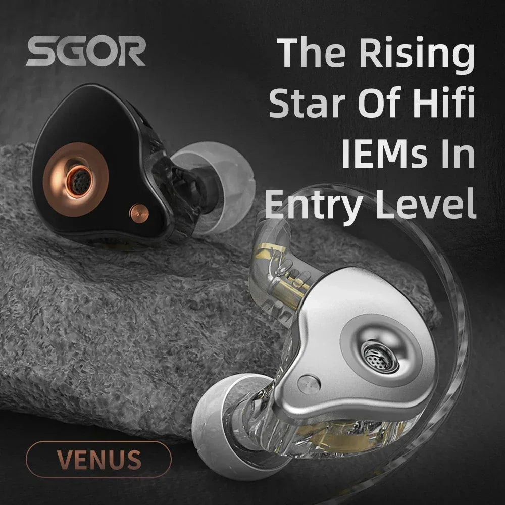 Tidesmit HiFi In-Ear Monitors with Dynamic Bass & Noise Cancellation Tidesmit