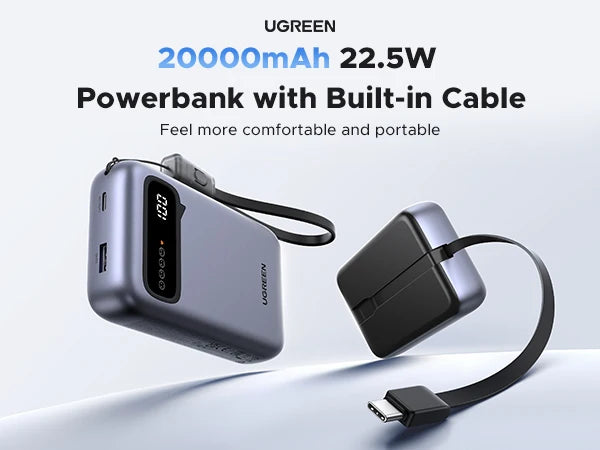 20000mAh Fast Charging Power Bank - Portable 22.5W USB-C Charger Tidesmit