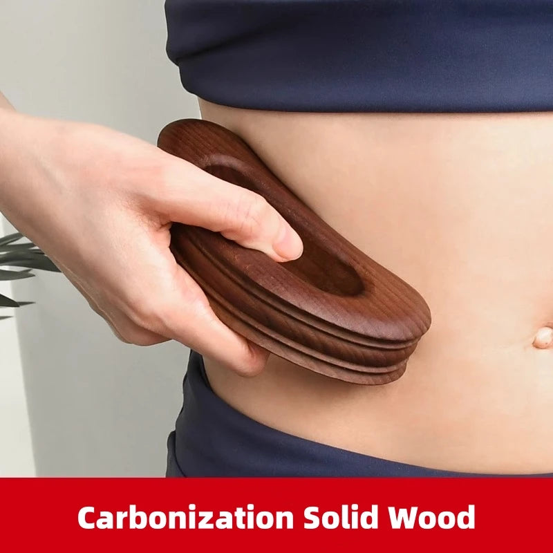 Gua Sha Wood Massage Tool for Lymphatic Drainage and Stress Relief Relaxation Treatment Tidesmit