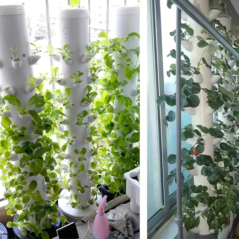 10set DIY Hydroponic Pots for Hydroponics Vertical Tower Vegetables Strawberry Growing System Tower Hydroponics Soilless Device