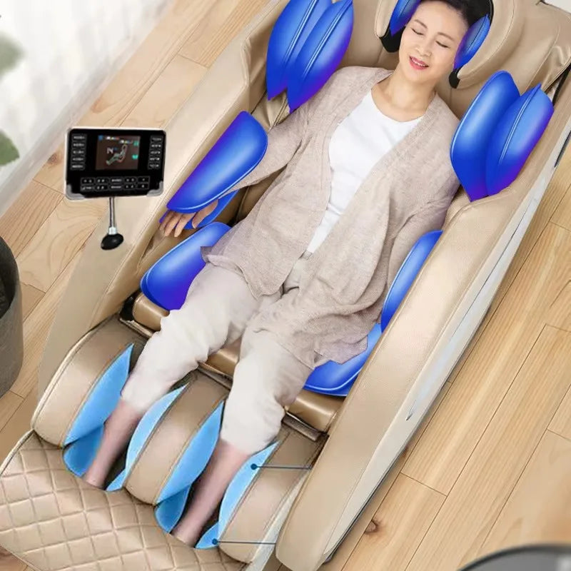 Zero Gravity Massage Chair - Full Body Spa Recliner in Gold Massage Chairs Tidesmit
