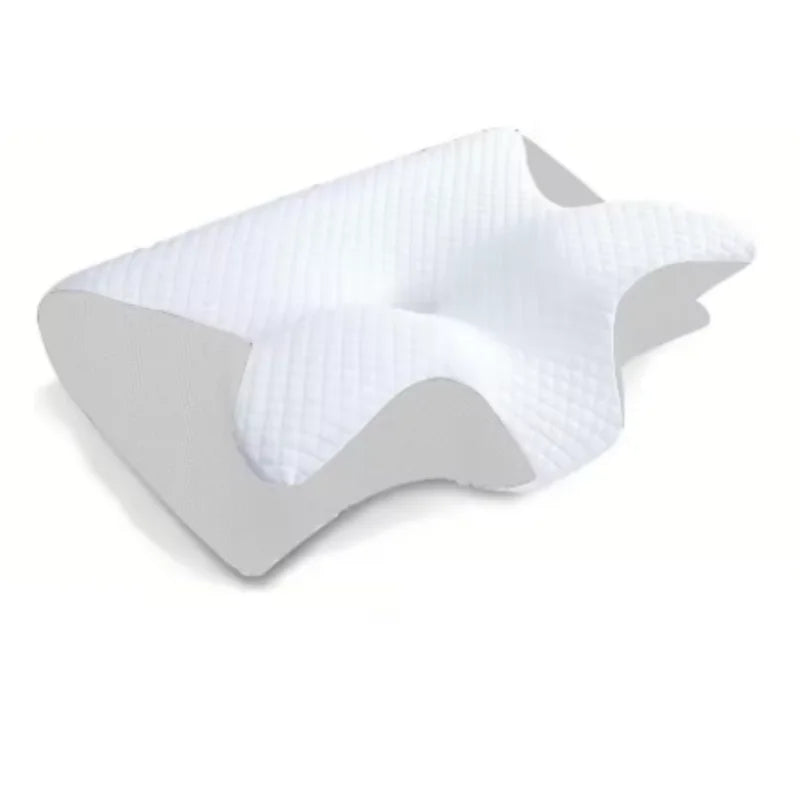 Butterfly Memory Foam Neck Pillow for Targeted Cervical Pain Relief Massage Cushion 1pcs white Tidesmit
