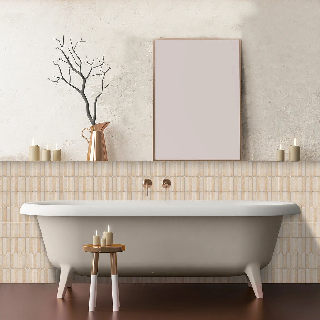 Self-adhesive tile decals, peel-and-stick tile stickers, splash-proof wall decor for kitchens and bathrooms, bedroom decor