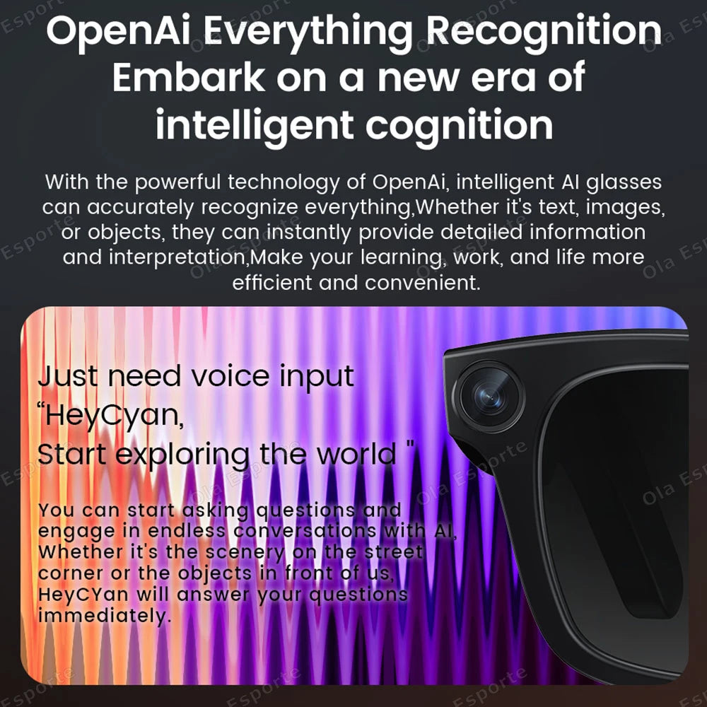 AI Smart Glasses with Video Camera & Bluetooth Calls | Tidesmit Tidesmit