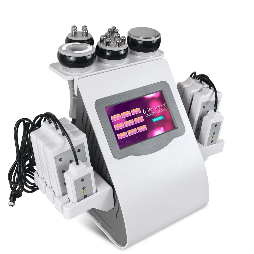 Ultrasonic Cavitation Machine 6-in-1 Body Slimming Device Body Shaping Massage Equipment Tidesmit