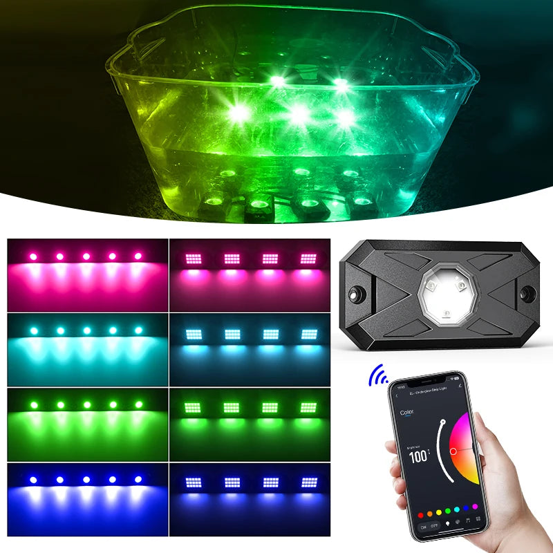 Underglow Rock Lights RGB LED Kit for Truck ATV UTV - Tidesmit Tidesmit