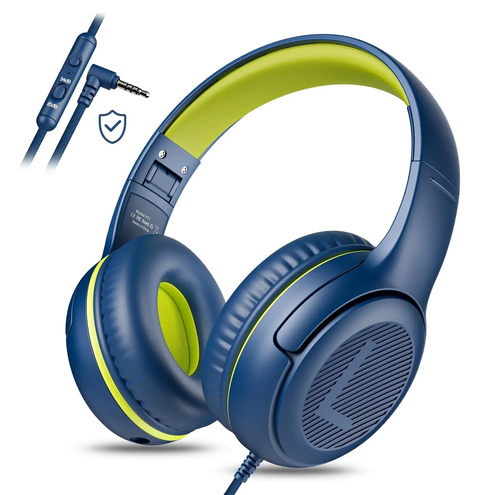Gaming Headphones with Mic and Surround Sound - Comfortable Over-Ear Design BlueGreen Tidesmit