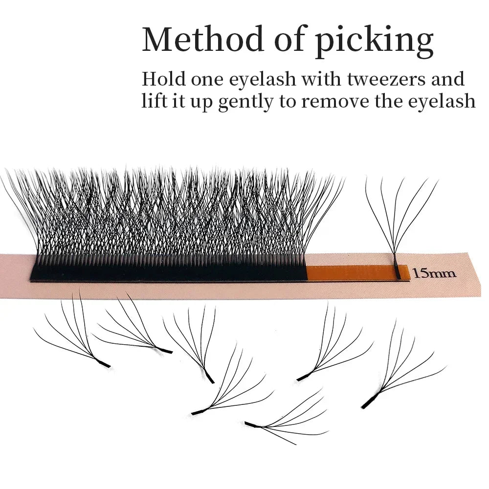 W Style Premade Volume Fans - Professional Faux Lashes by Tidesmit False Eyelashes Tidesmit