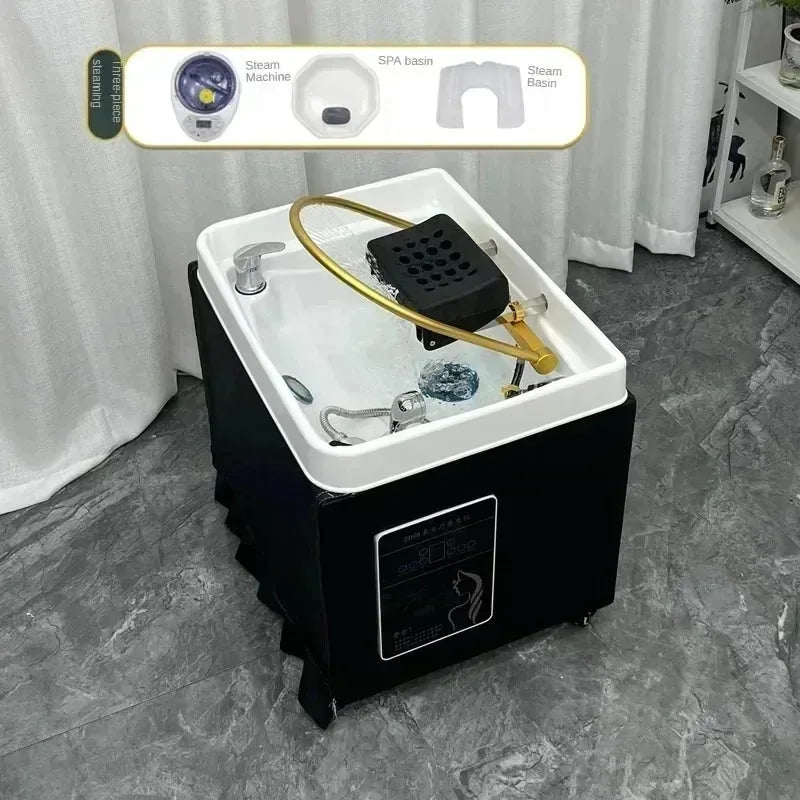 Portable Massage Chair with Shampoo Sink - Ergonomic Spa Station Massage Chairs Tidesmit
