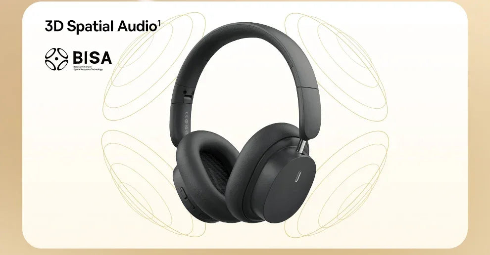 Wireless Bluetooth Headphones Over Ear 70H Playtime Tidesmit Tidesmit