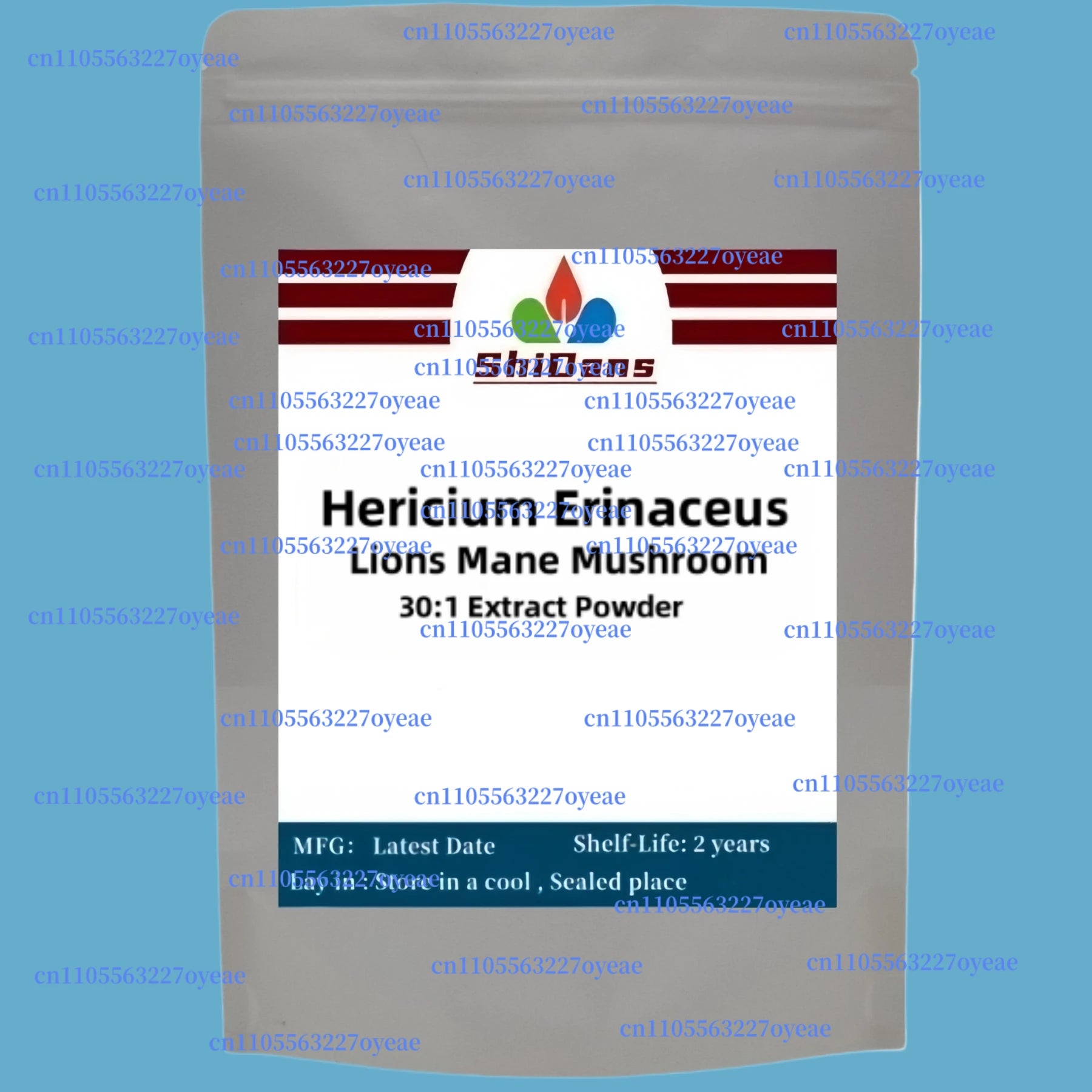Customized Proportion Lions Mane Mushroom Extract Powder Packaging Bulk Hericium Erinaceus Out Packing Aluminum Foil Bag