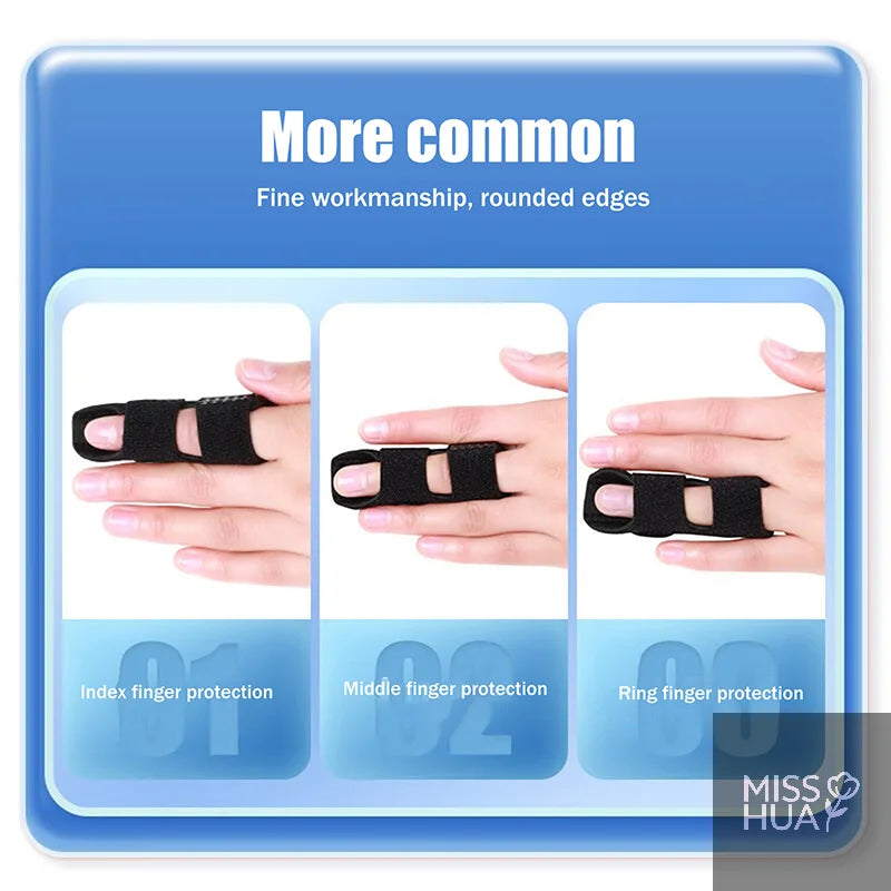 HUA  Adjustable Finger Corrector Splint Steel Plate Pain Relief Finger Brace Support Hand Splint Fix Strap Protector Breathable