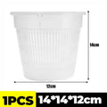 Meshpot Clear Orchid Pots Plastic Orchid Pot with Hole Nursery Flower Breathable Basin Outdoor Planters Gardening Tool Wholesale