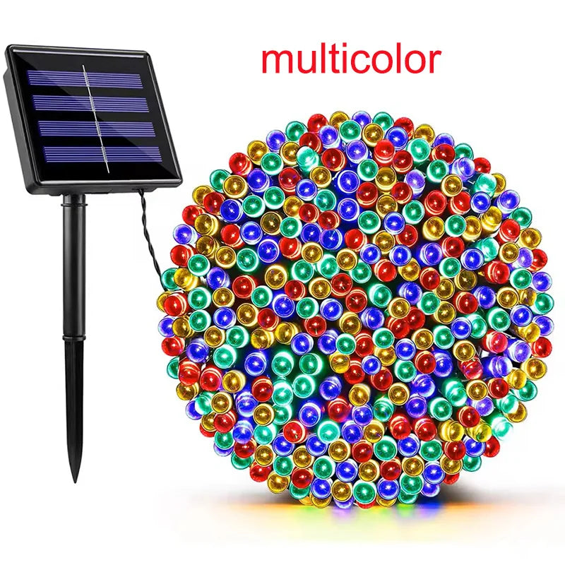Outdoor Solar Powered Lighting LED Solar String Lights Courtyard Lights Waterproof Starry Fairy Lights For Festival Party