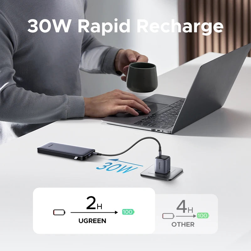 Portable 20000mAh Fast Charging Power Bank with USB-C PD Delivery Tidesmit