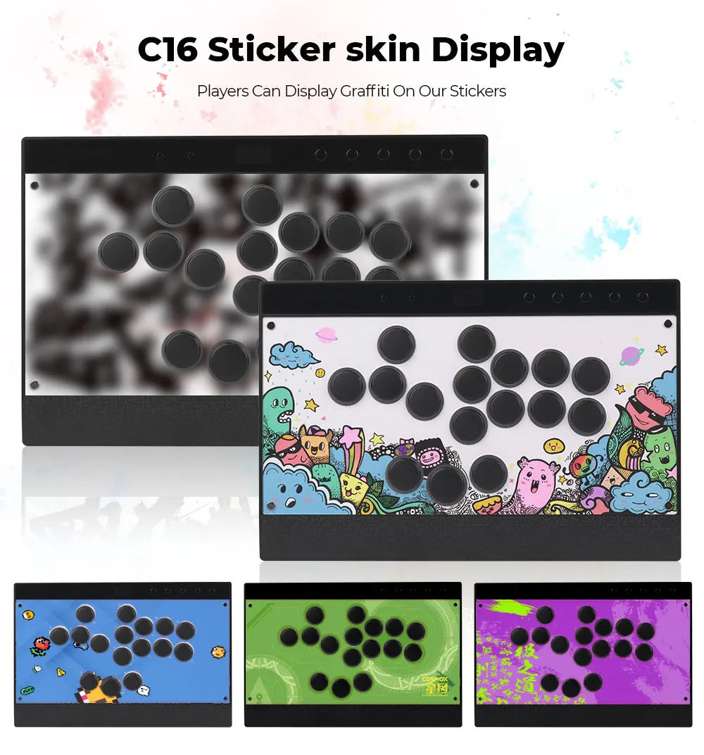 Haute42 C16 Magnetic Leverless Hitbox Controller Stickless Arcade Controller Keyboard For PC/ PS5/PS4 Hitbox Fighting Stick