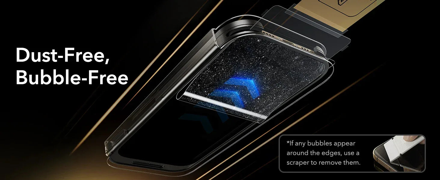 iPhone 17 Pro Max Screen Protector | 9H Hardness Tempered Glass 3-Pack Tidesmit