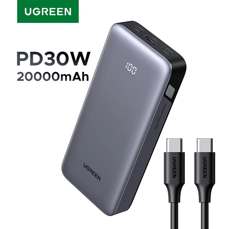 Portable 20000mAh Fast Charging Power Bank with USB-C PD Delivery 20000mAh Tidesmit