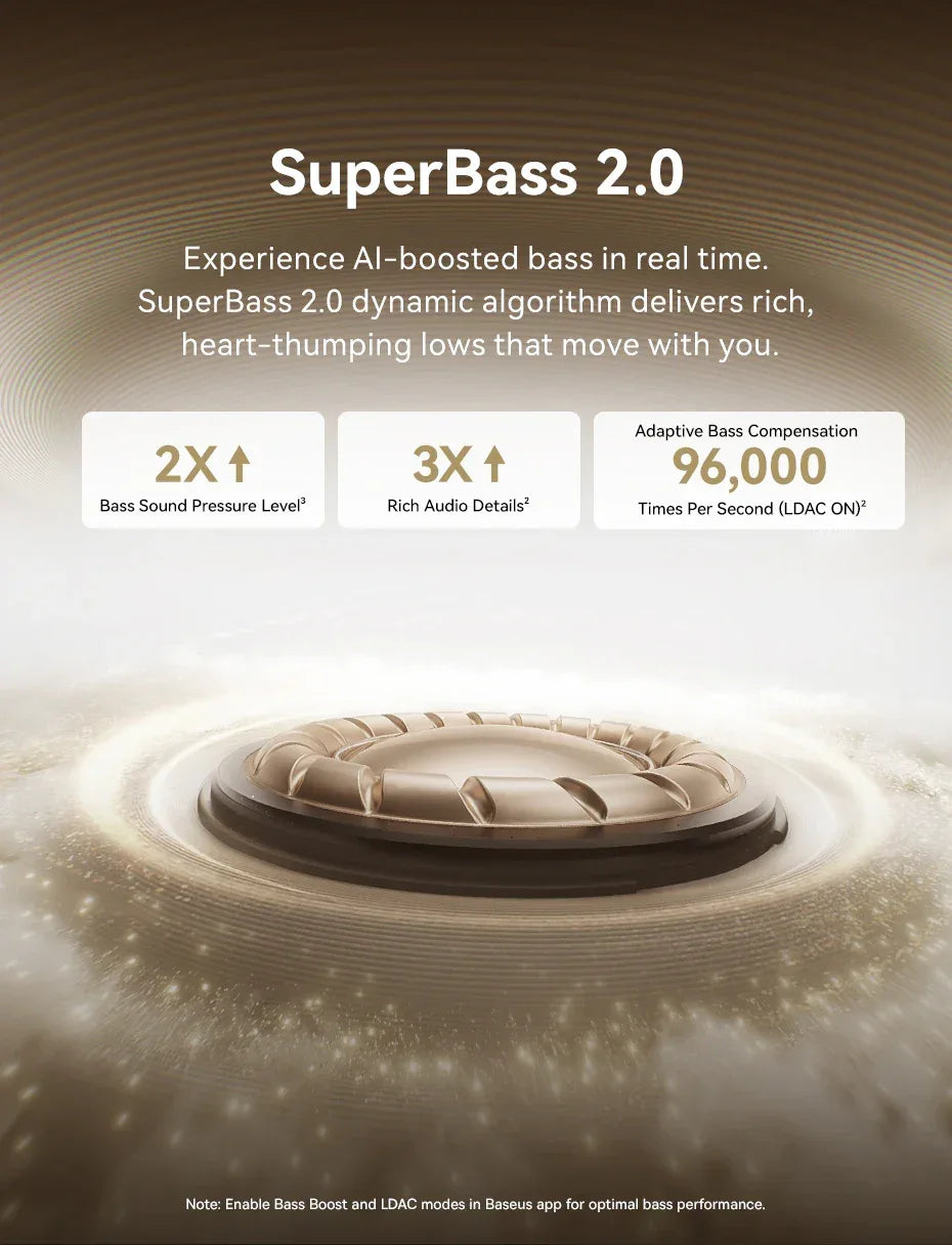 Baseus MC1 Pro Ear Clip Wireless Earphones Bluetooth 6.0 Hi-Res Ultra Open Earbuds earrings 4-Mic ENC Clip on ear buds Headphone Tidesmit