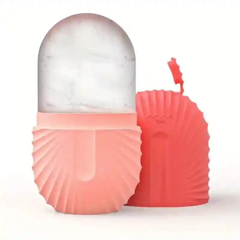 Facial Ice Roller for Depuffing | Silicone Skin Cooling Tool Eye Massage Instrument Pink Tidesmit