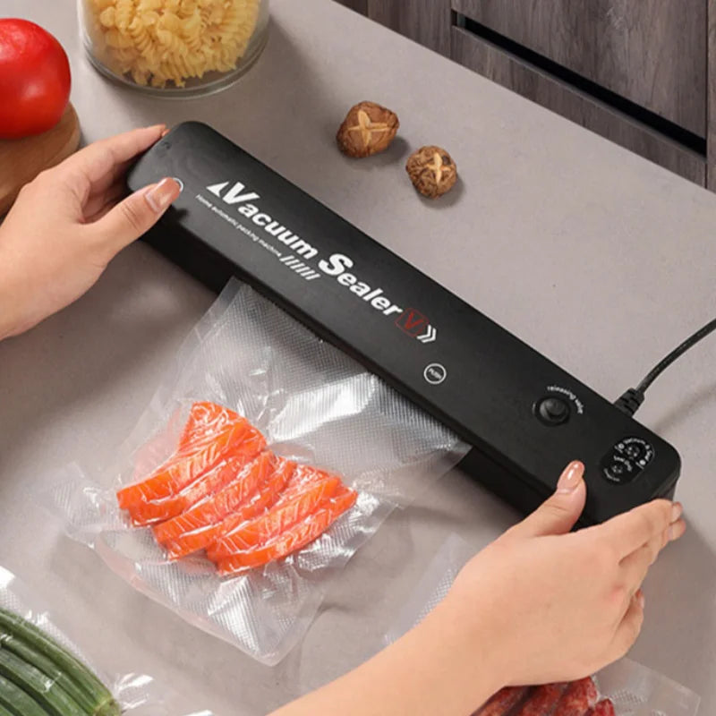 Food Sealing Machine Vacuum Sealing Machine Portable Automatic Packaging Machine Kitchen Helper Keep Food Fresh 220V For Home